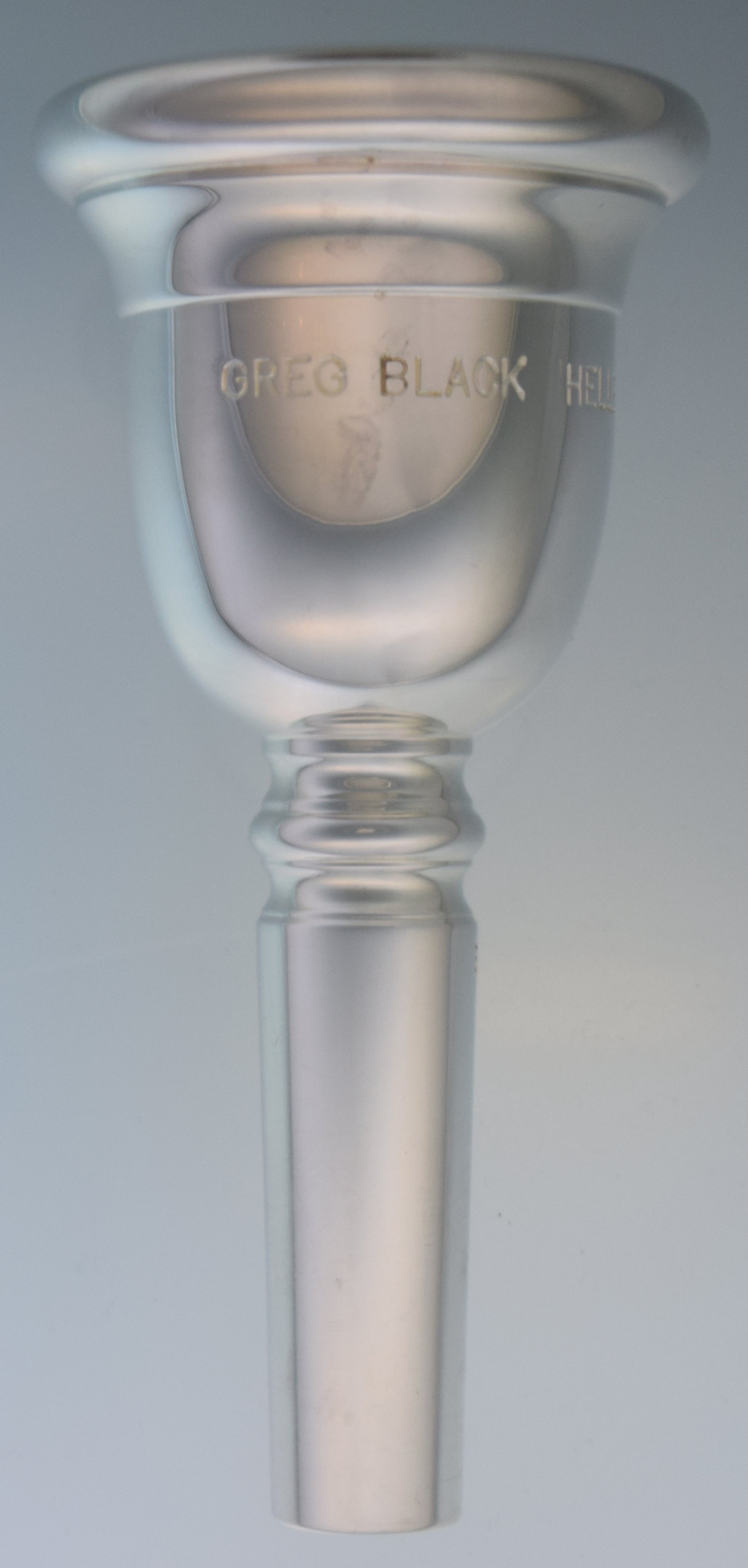 Like New Greg Black Helleberg Tuba Mouthpiece Euro shank